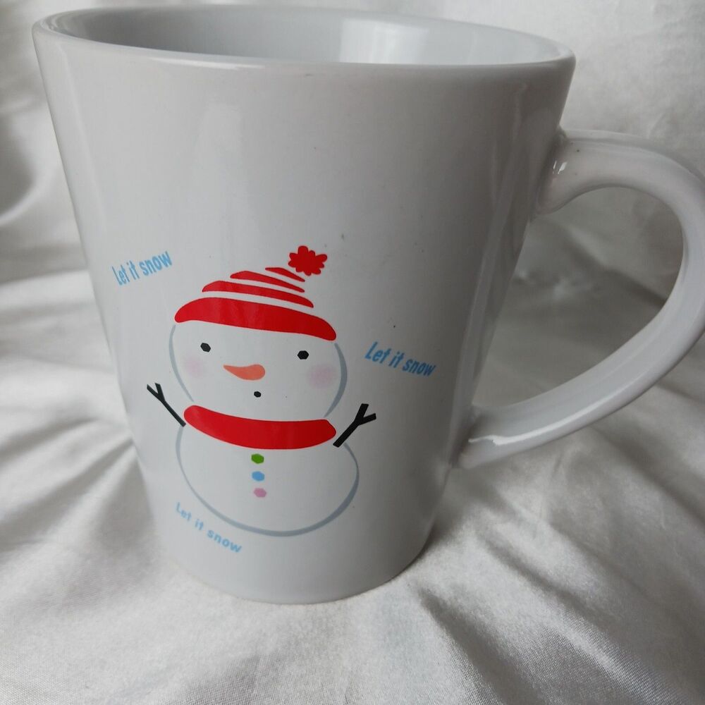 MODERN GOURMET FOODS LET IT SNOW SNOWMAN CERAMIC MUG